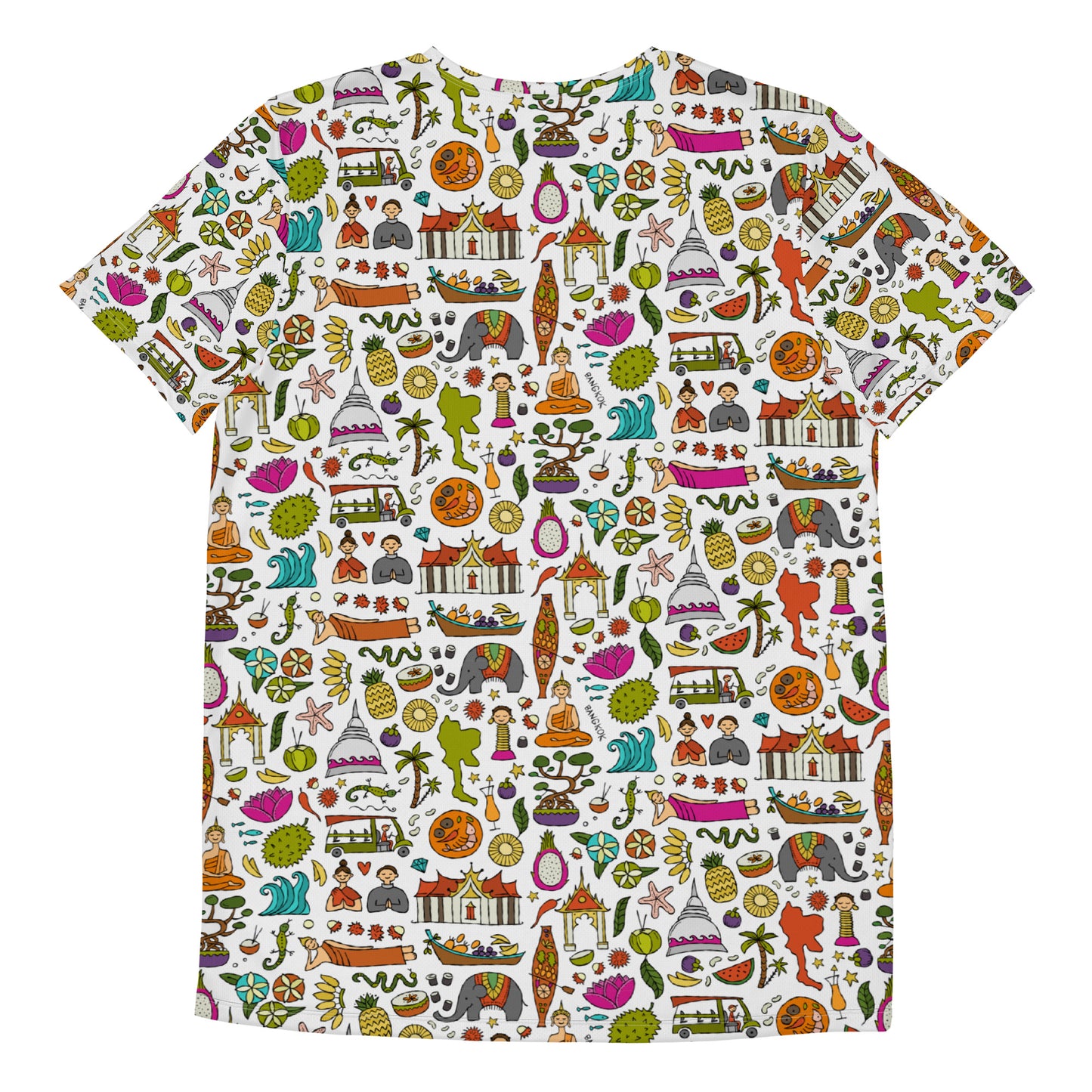 Camiseta deportiva para hombre con estampado integral de Tailandia