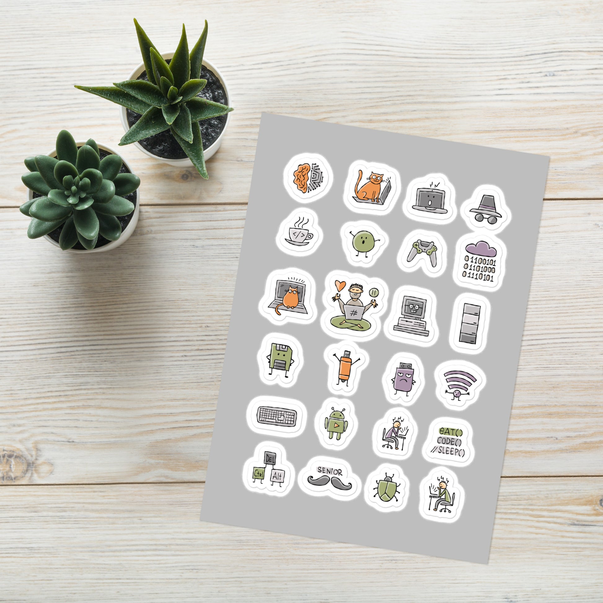 Funny IT Sticker Set - Perfect Gift for Geek in Your Life kudrylab