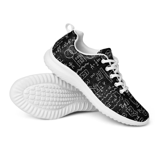 Women's Athletic Shoes with Math Print Formulas and Graphs kudrylab