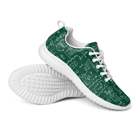 Men's Athletic Shoes with Math Print Formulas and Graphs kudrylab
