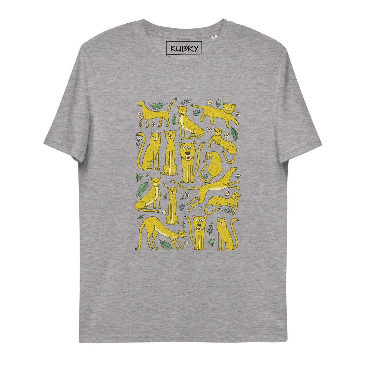 Unisex organic cotton t-shirt Zoology Leopards kudrylab