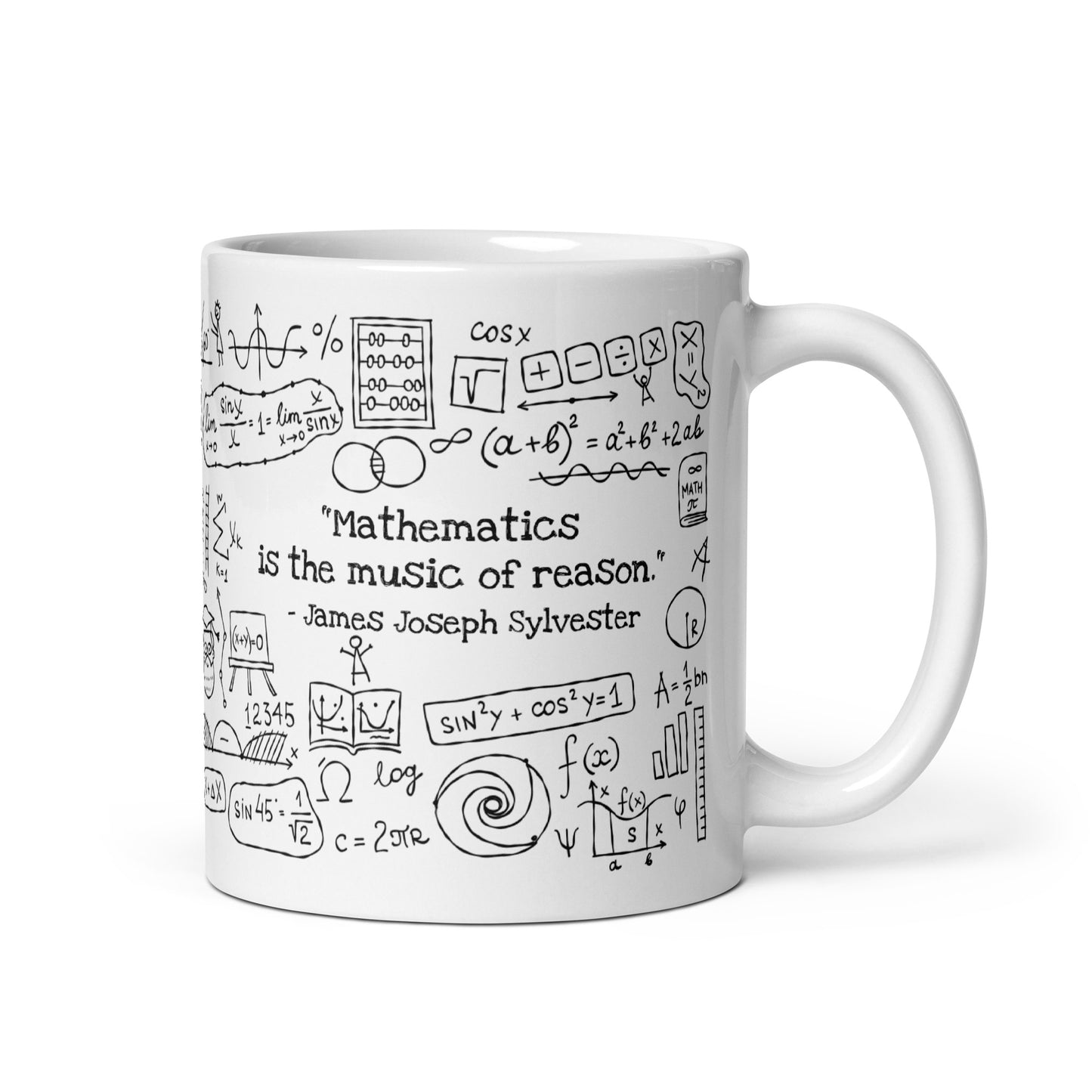 Mathematical Formulas and Symbols. Personalised Gift Mug for Teachers, Students, and STEM Enthusiasts kudrylab