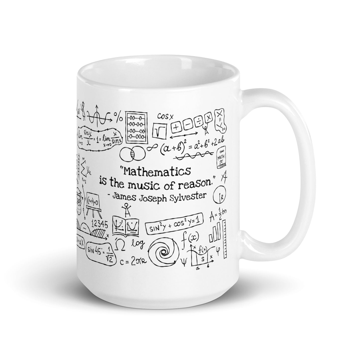 Mathematical Formulas and Symbols. Personalised Gift Mug for Teachers, Students, and STEM Enthusiasts kudrylab
