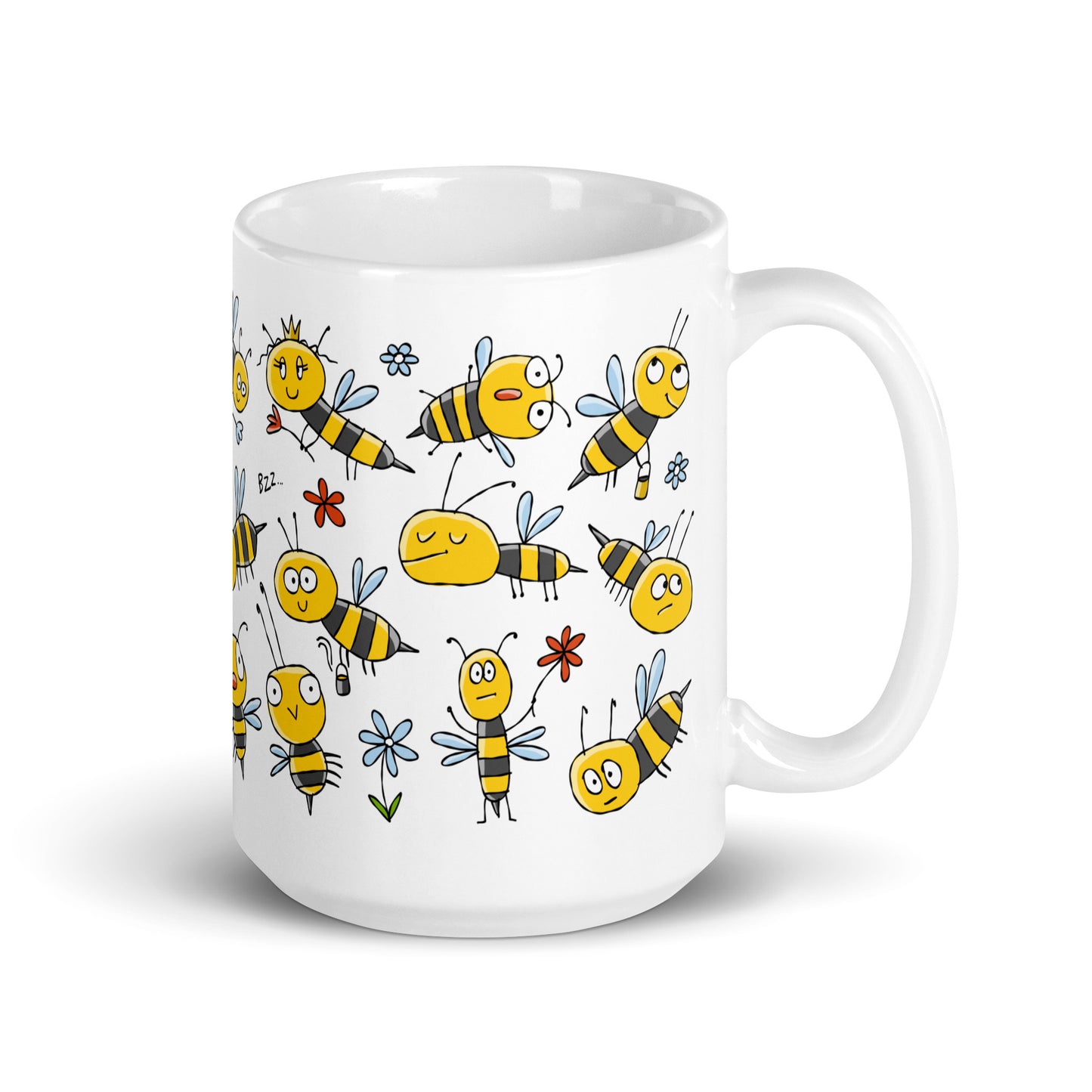 Personalized funny bee mug with custom text gift for bee lovers