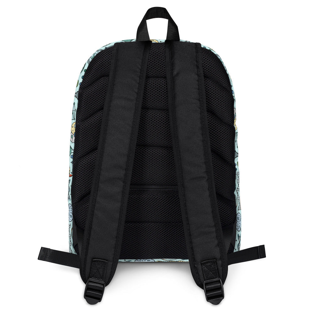 Personalised Backpack with Genetic, Biology, Chemistry design elements