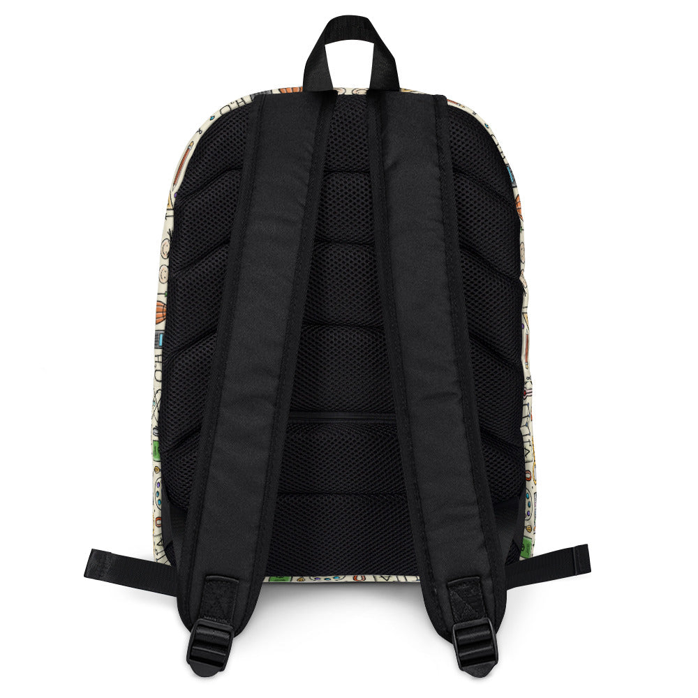 Backpack, back side