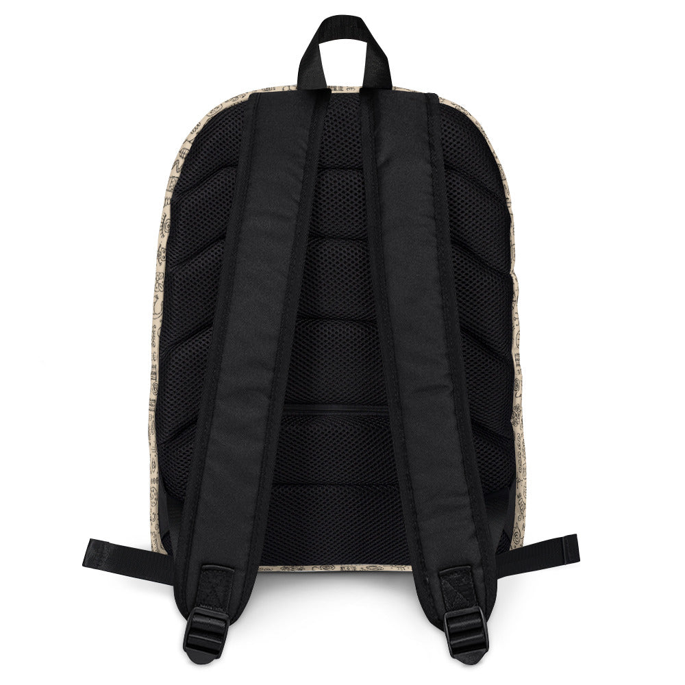 Stylish Ethnic Backpack personalised, Authentic print