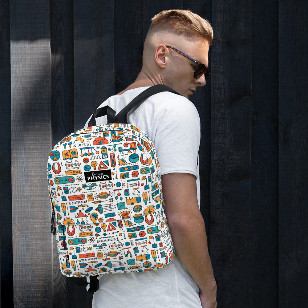 Personalised Backpack Physics-themed designer print