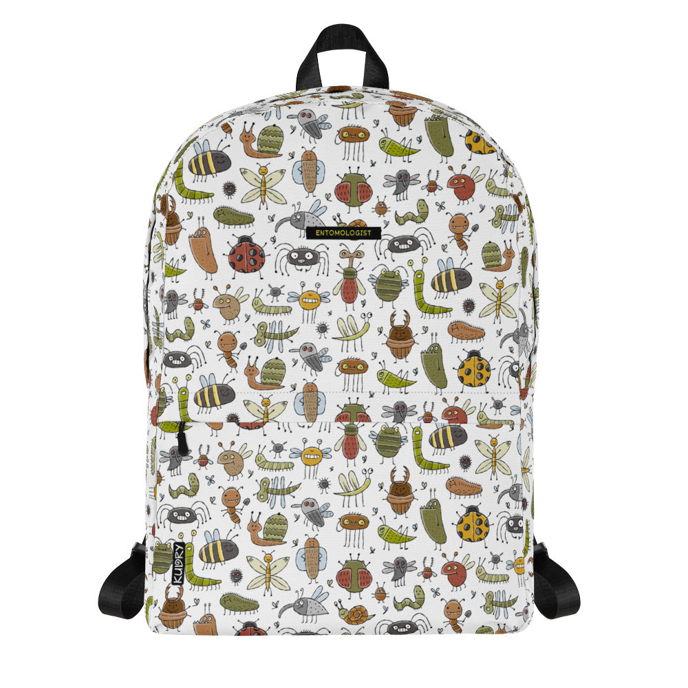 Entomologist. Personalised Backpack with funny insects designer print ...