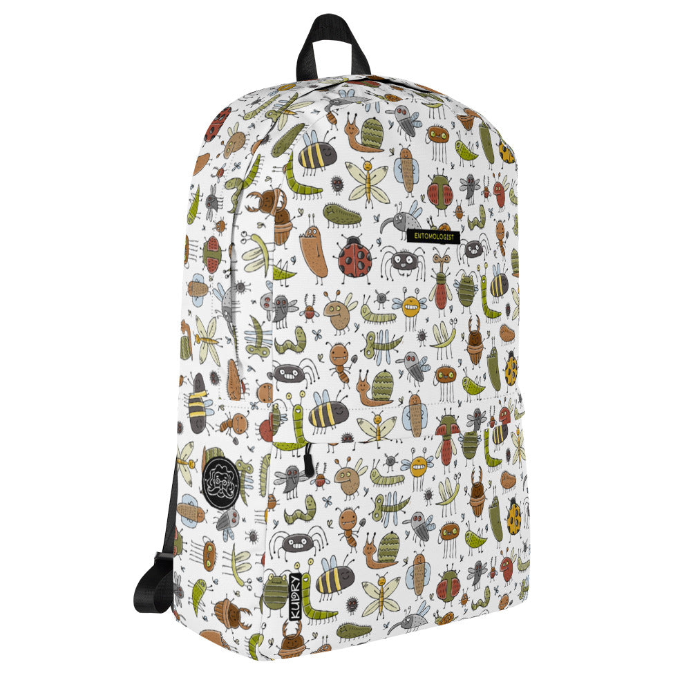 Entomologist. Personalised Backpack with funny insects designer print