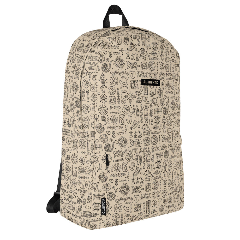 Stylish Ethnic Backpack personalised Authentic print kudrylab