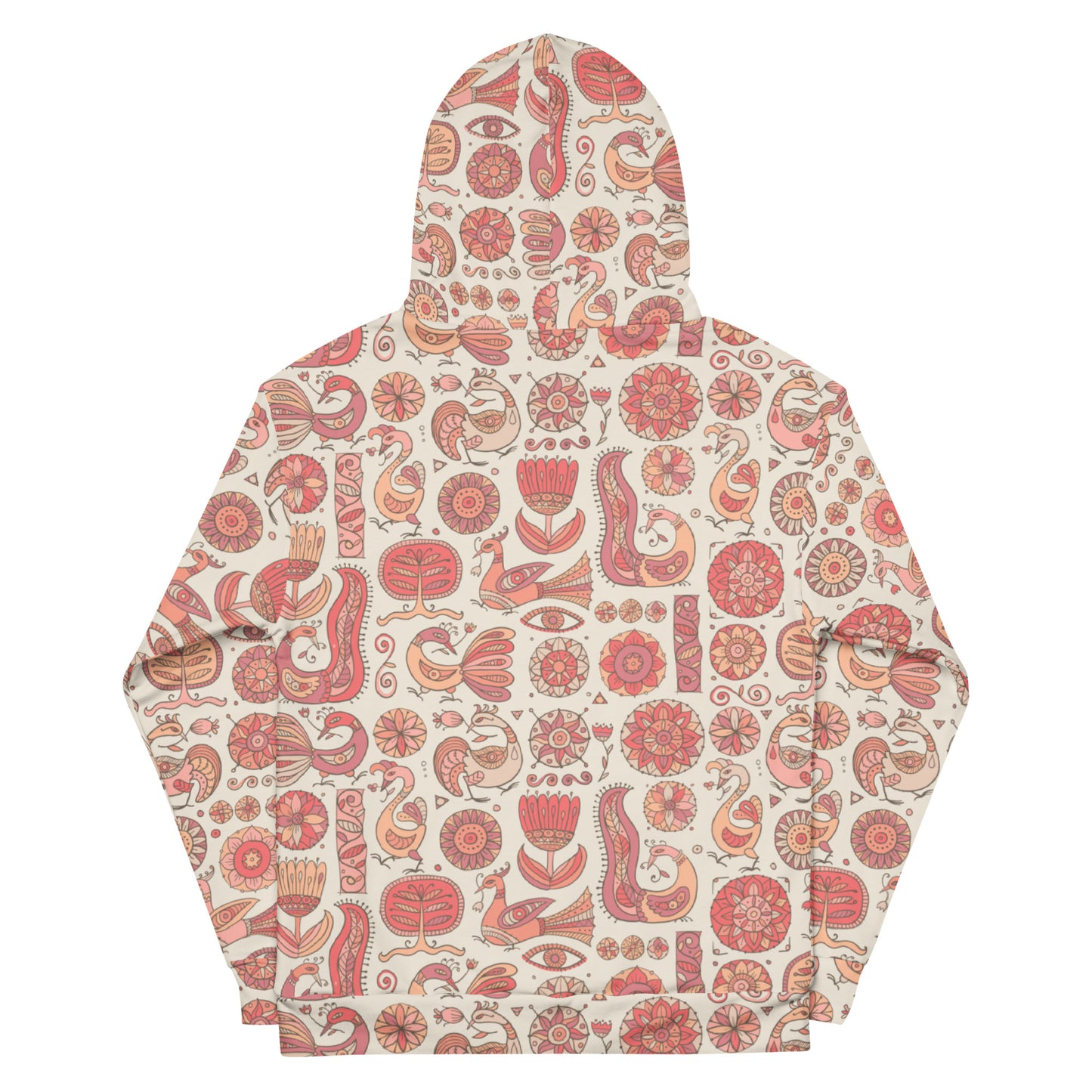 The Peach Fuzz 2024 Color Vintage Hoodie with Magic birds