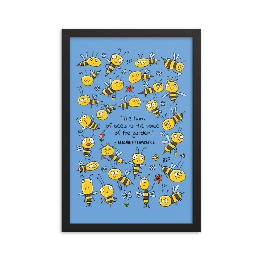Framed poster Bees