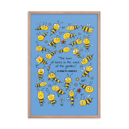 Framed poster Bees