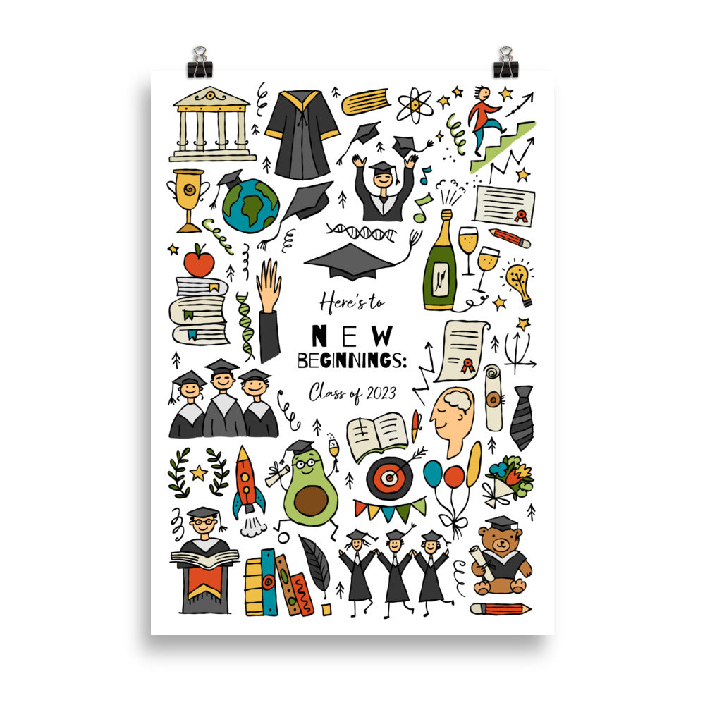 Graduation Poster. Personalised text