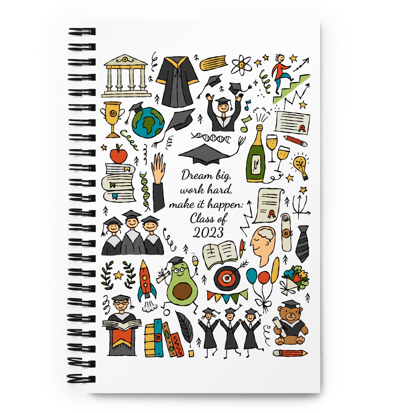 Spiral notebook personalised - Graduation
