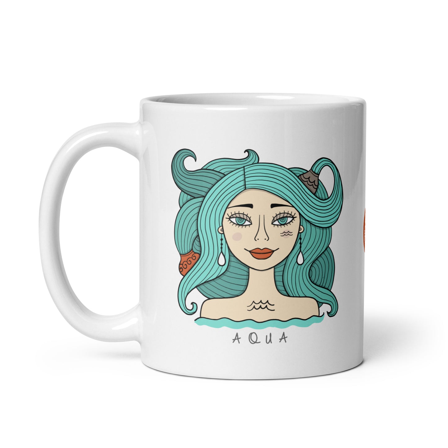 Astrology Aqua. Personalised Mug