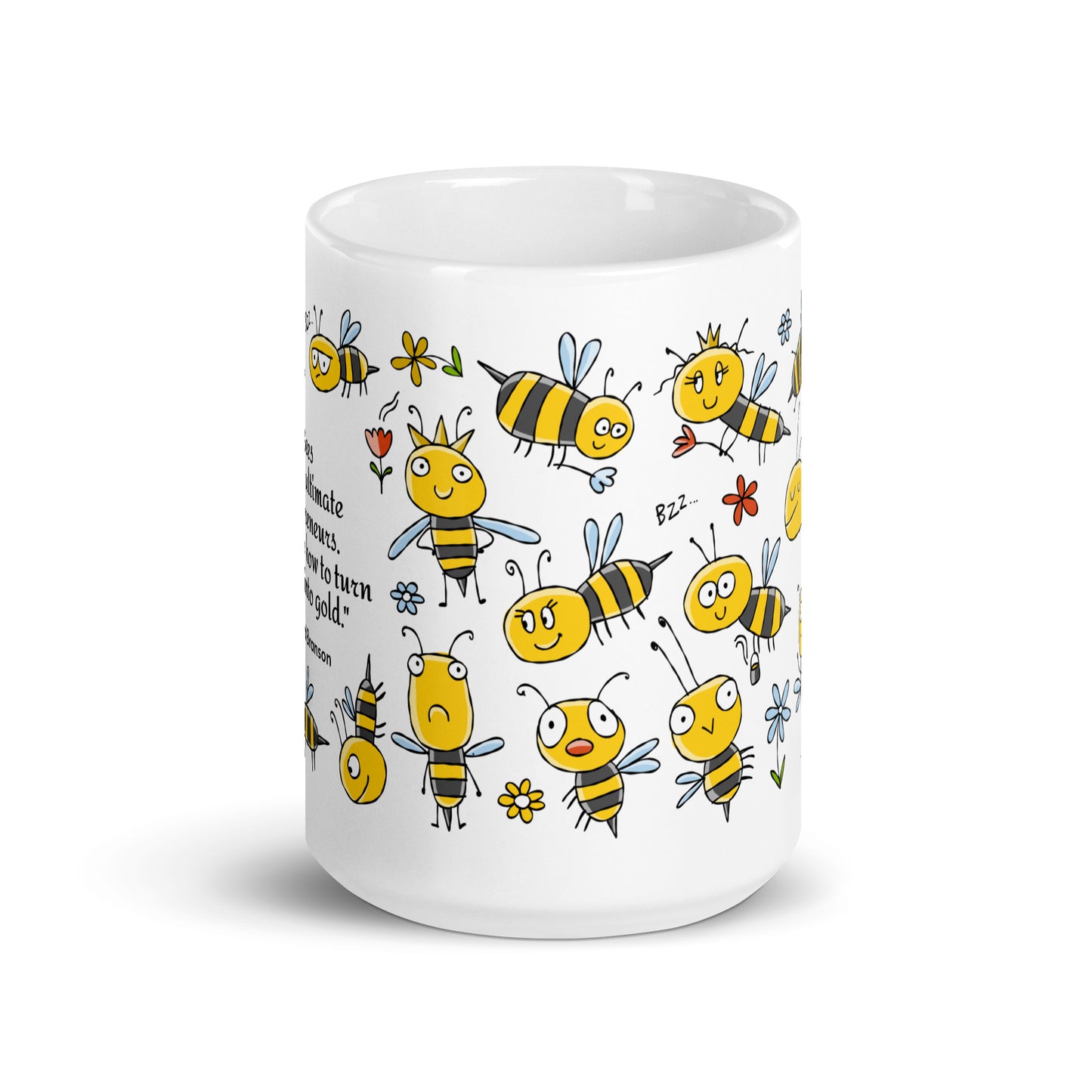 Mug with funny Bees