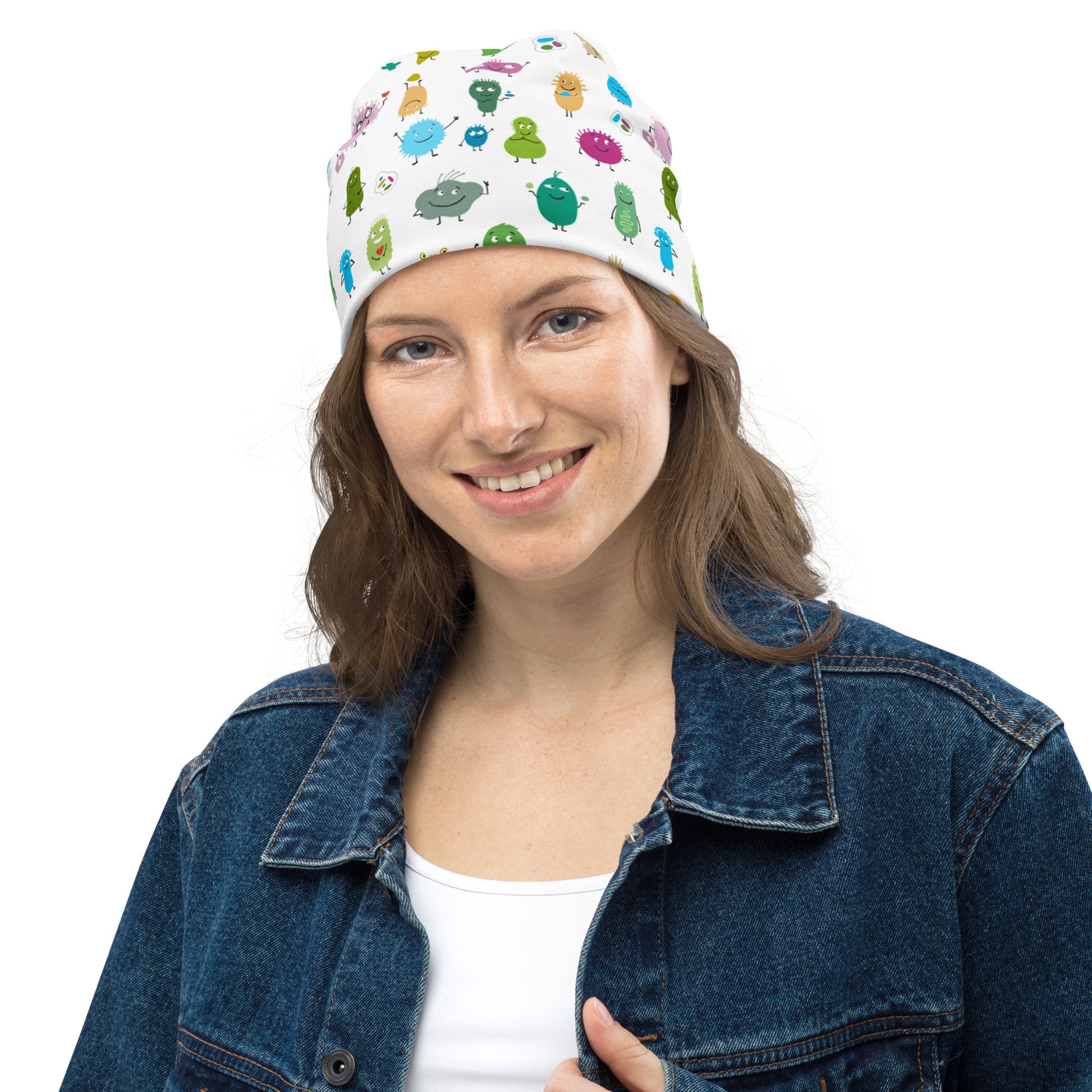 All-Over Print Beanie Biology kudrylab