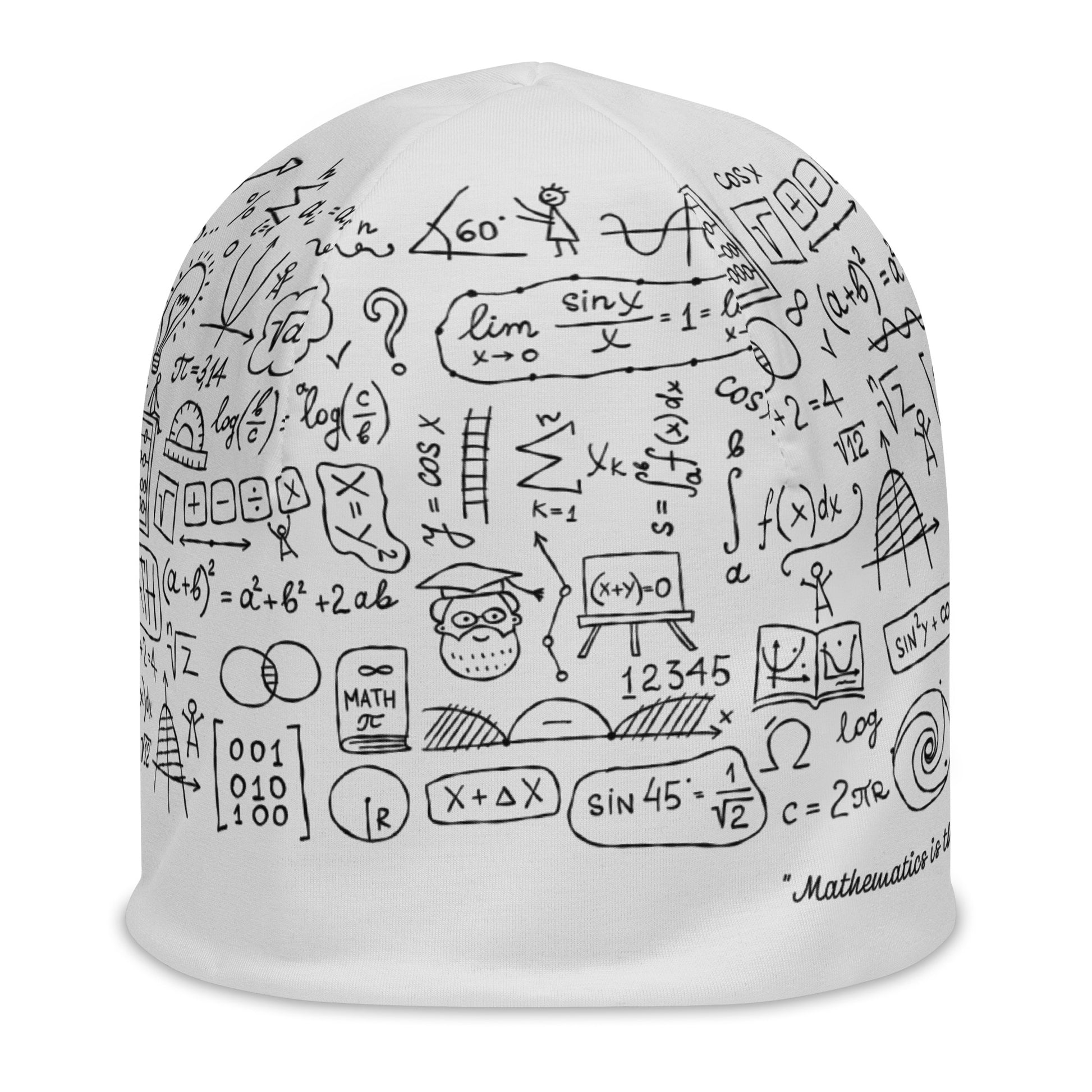 Math Formulas Personalised Beanie Hat - Keep Your Mind Warm with Style kudrylab