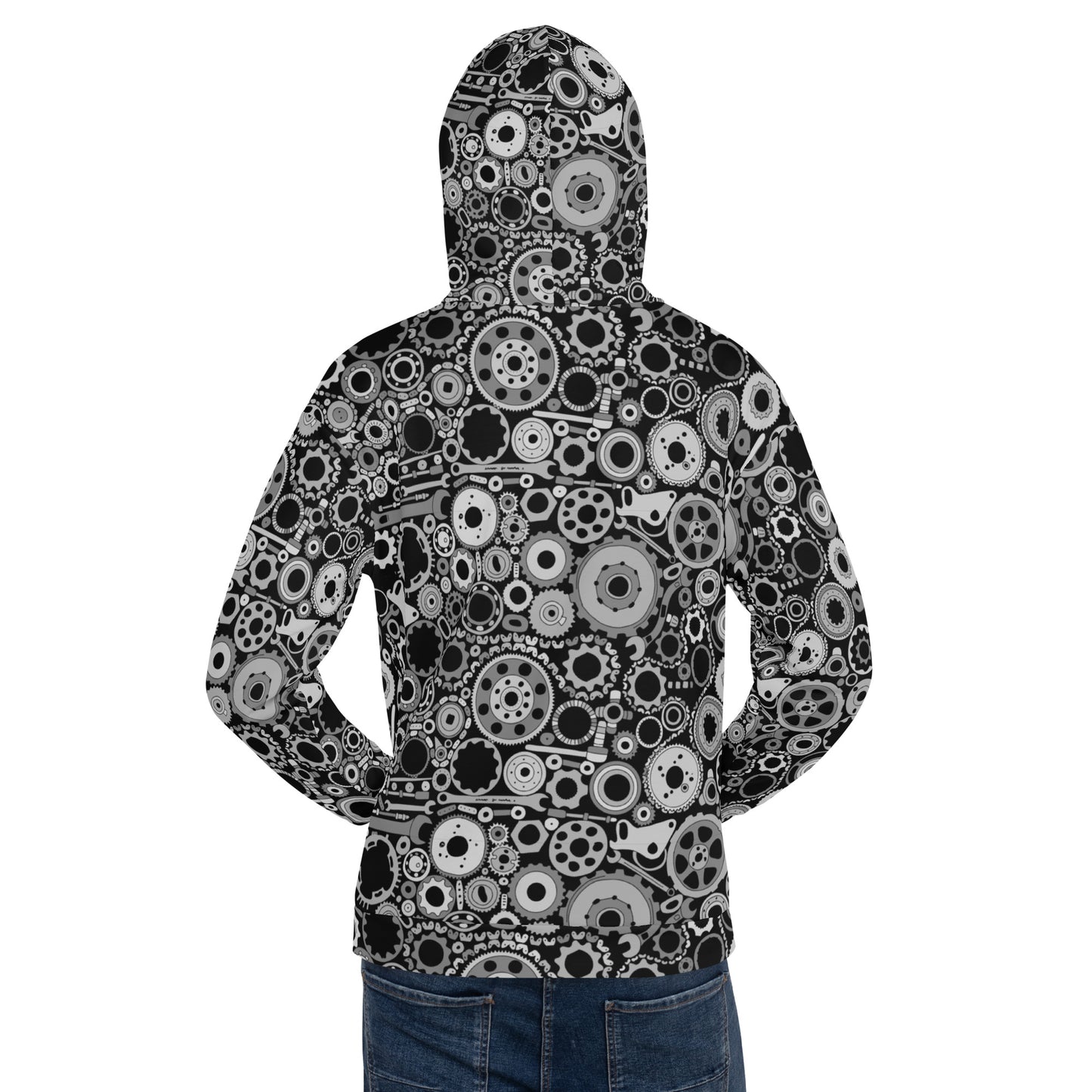 Cool Full Print Hoodie for Car Enthusiasts and Mechanics kudrylab