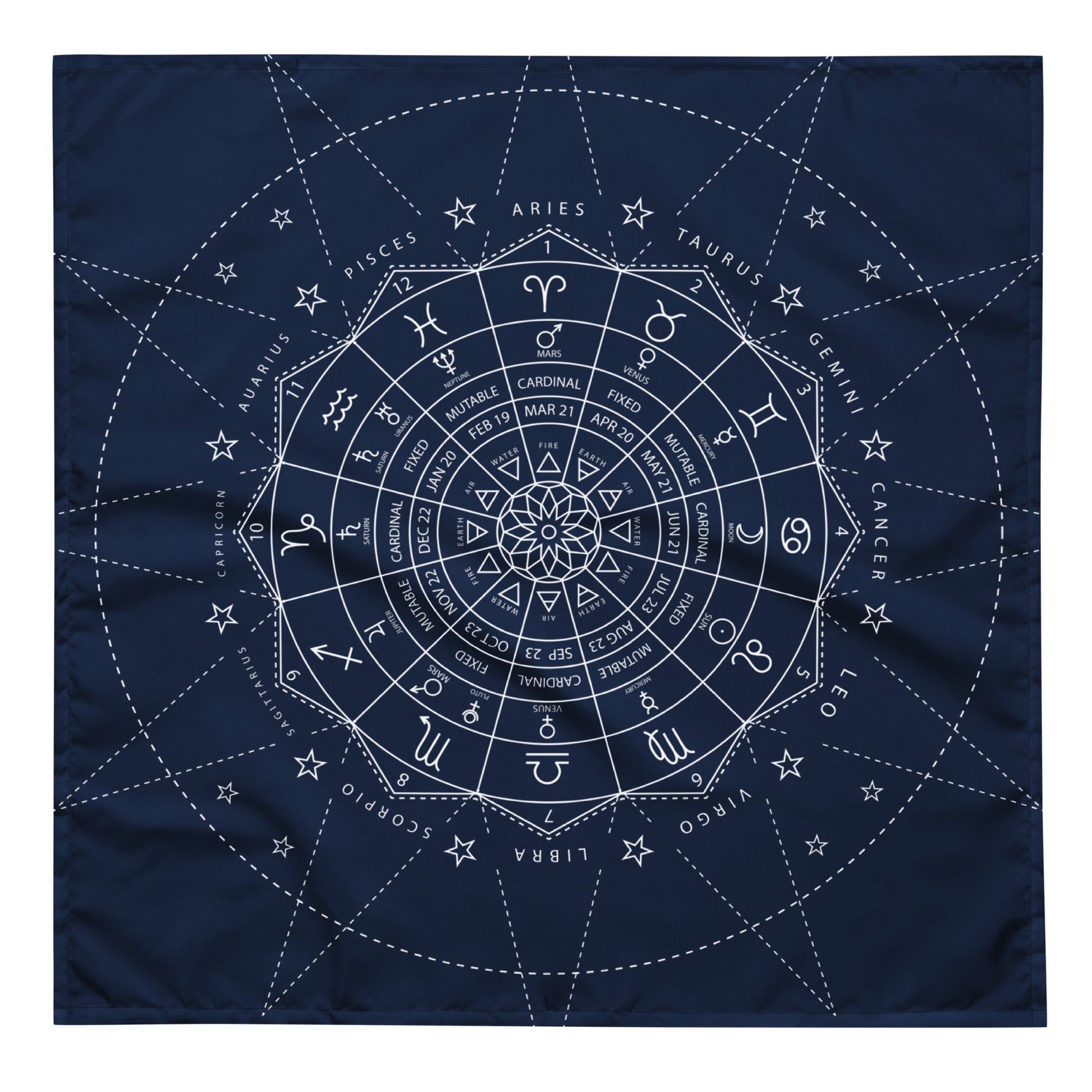 Celestial Style Bandana - Perfect Gift for Astrology Lovers kudrylab
