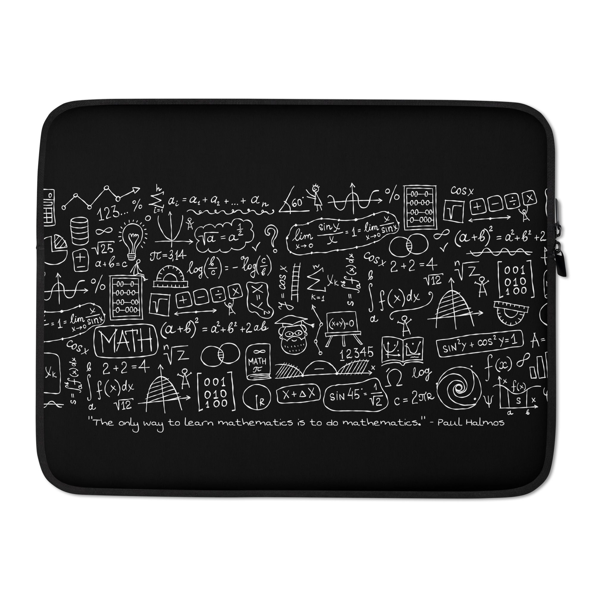 Math formulas and symbols hand drawn. Personalised Laptop Sleeve for S ...