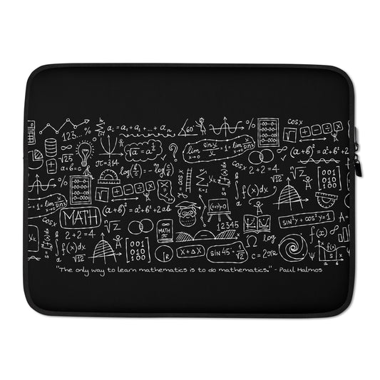 Math formulas and symbols hand drawn. Personalised Laptop Sleeve for Science Enthusiasts kudrylab