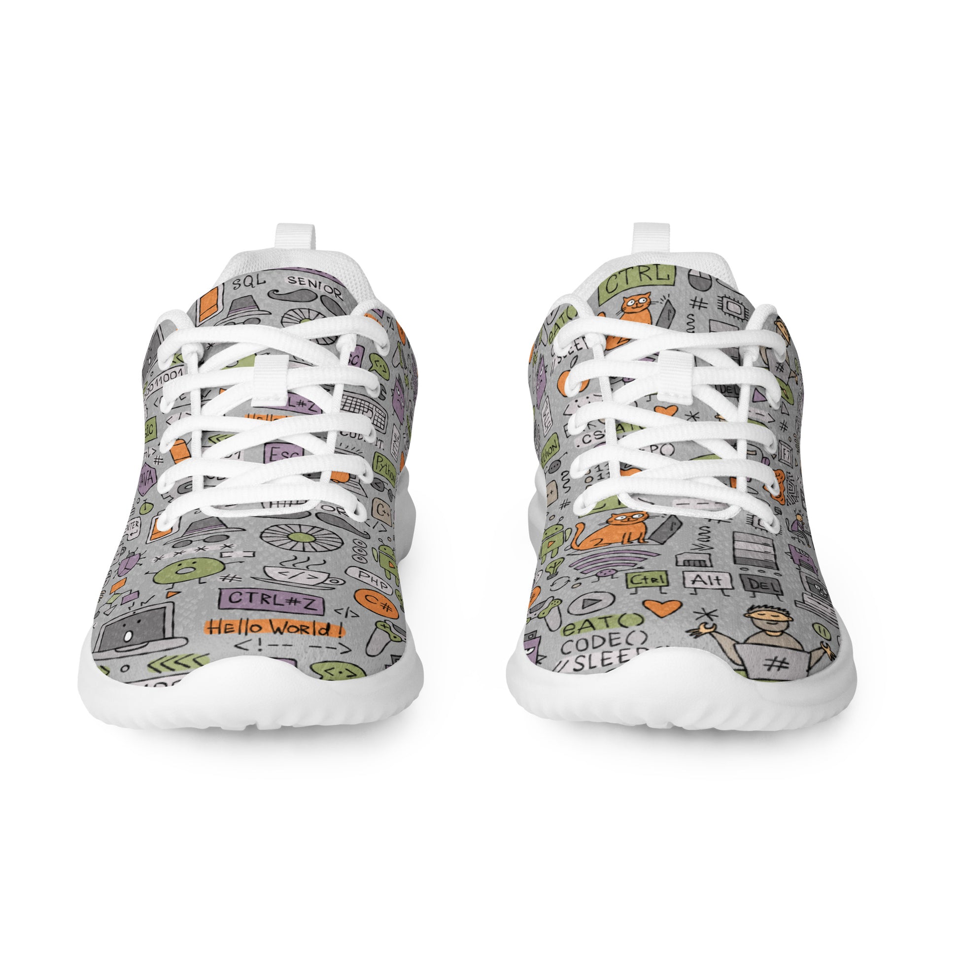 Men's Athletic Shoes with Funny IT Print kudrylab
