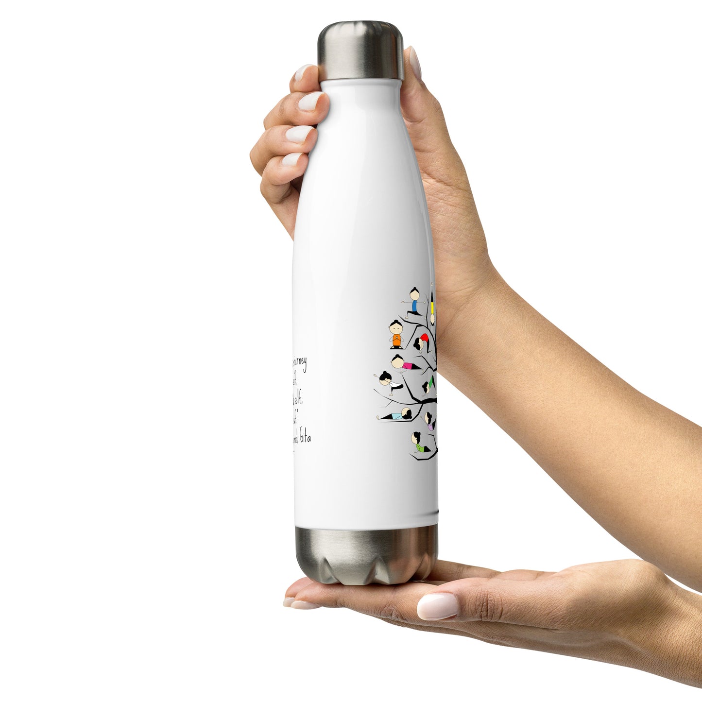 Stainless Steel Water Bottle Yoga kudrylab