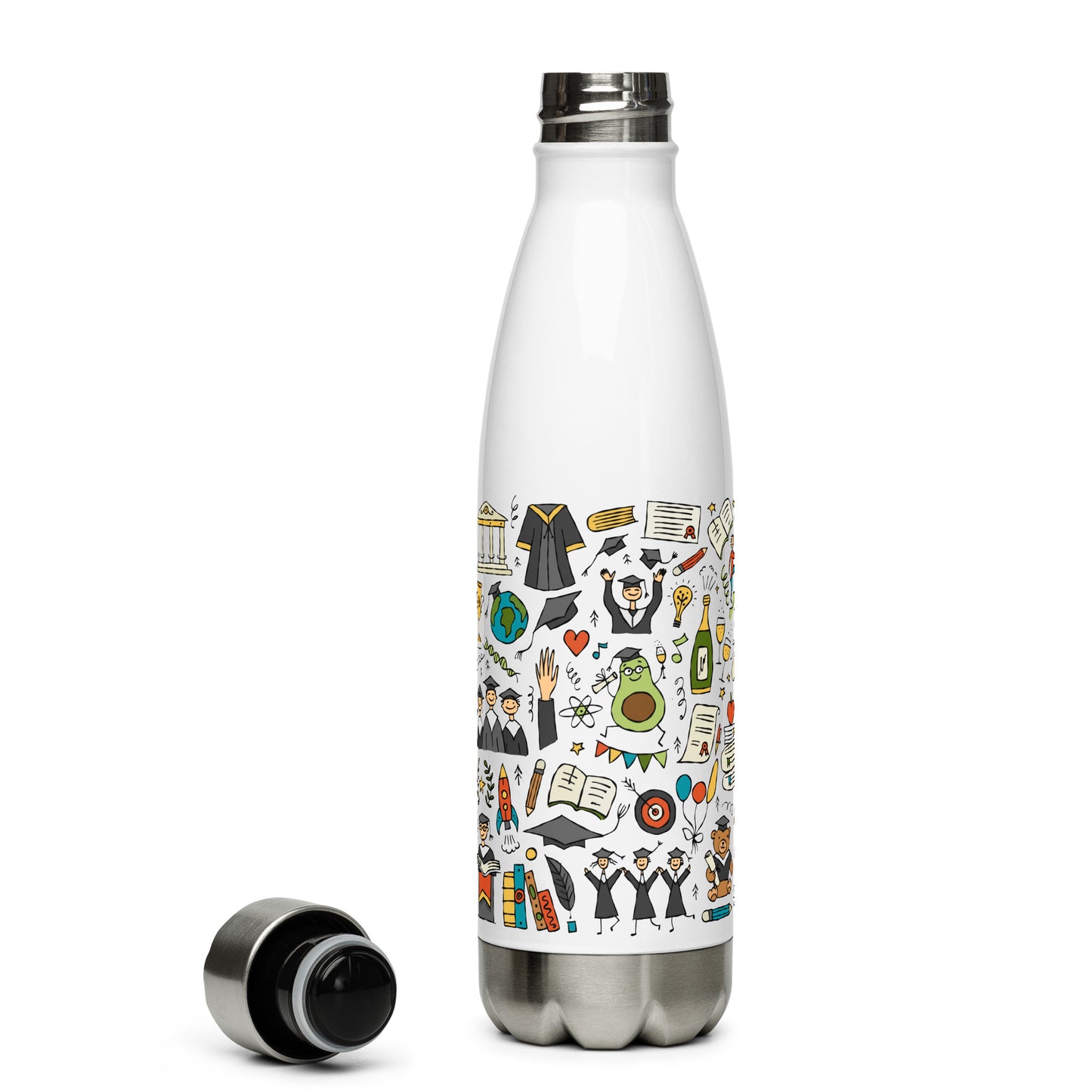 Personalised Graduation Stainless Steel Water Bottle | Funny Designer Prints