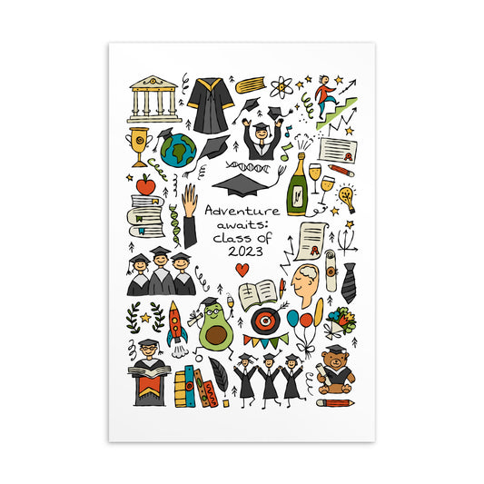 Personalised Graduation Postcards with Funny Creative Print