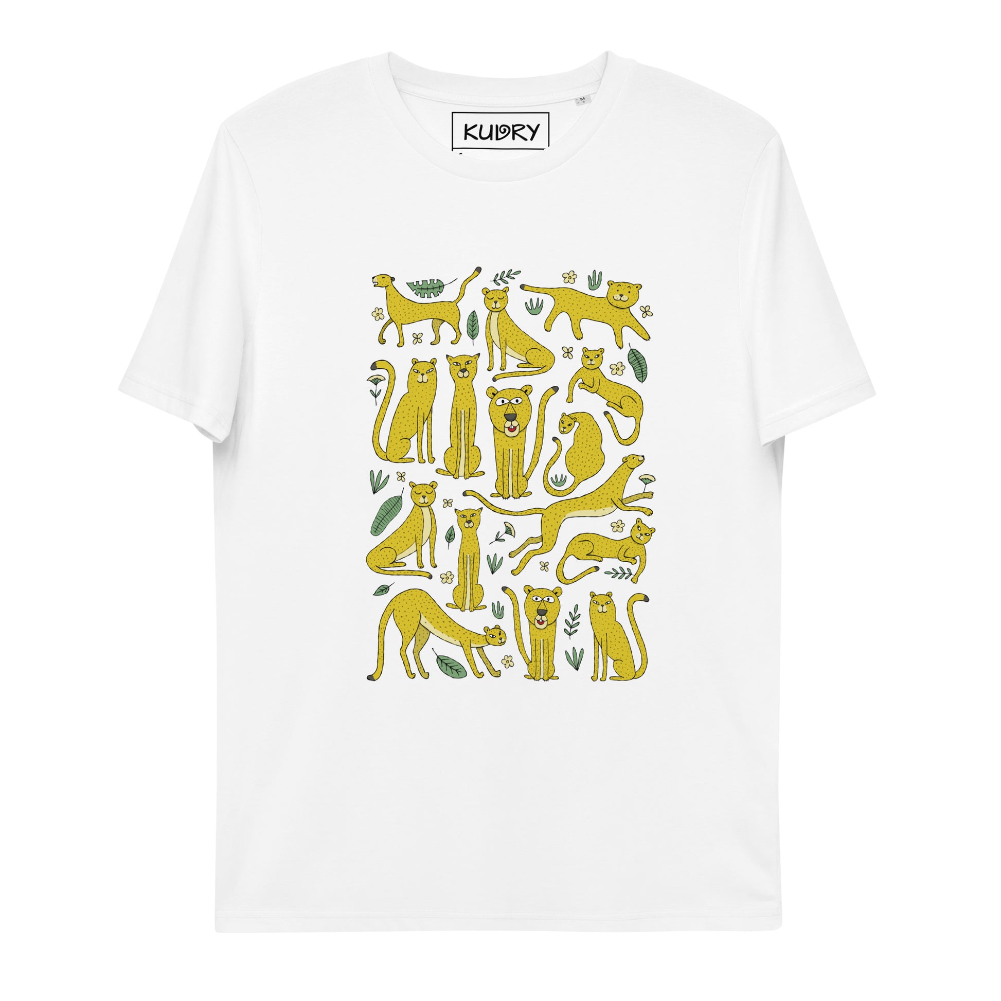 Unisex organic cotton t-shirt Zoology Leopards kudrylab