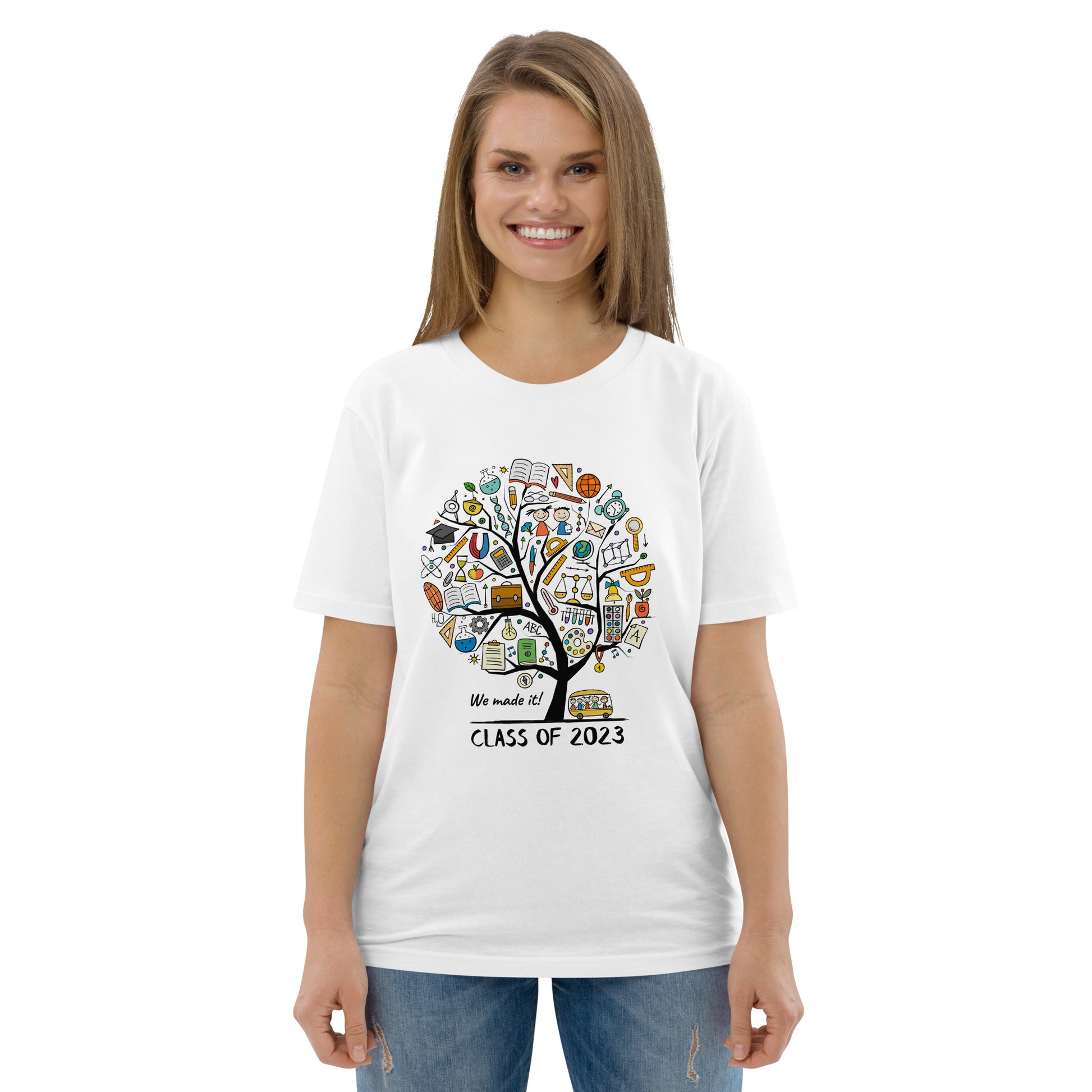 Personalised School Tree | Unisex organic cotton t-shirt kudrylab