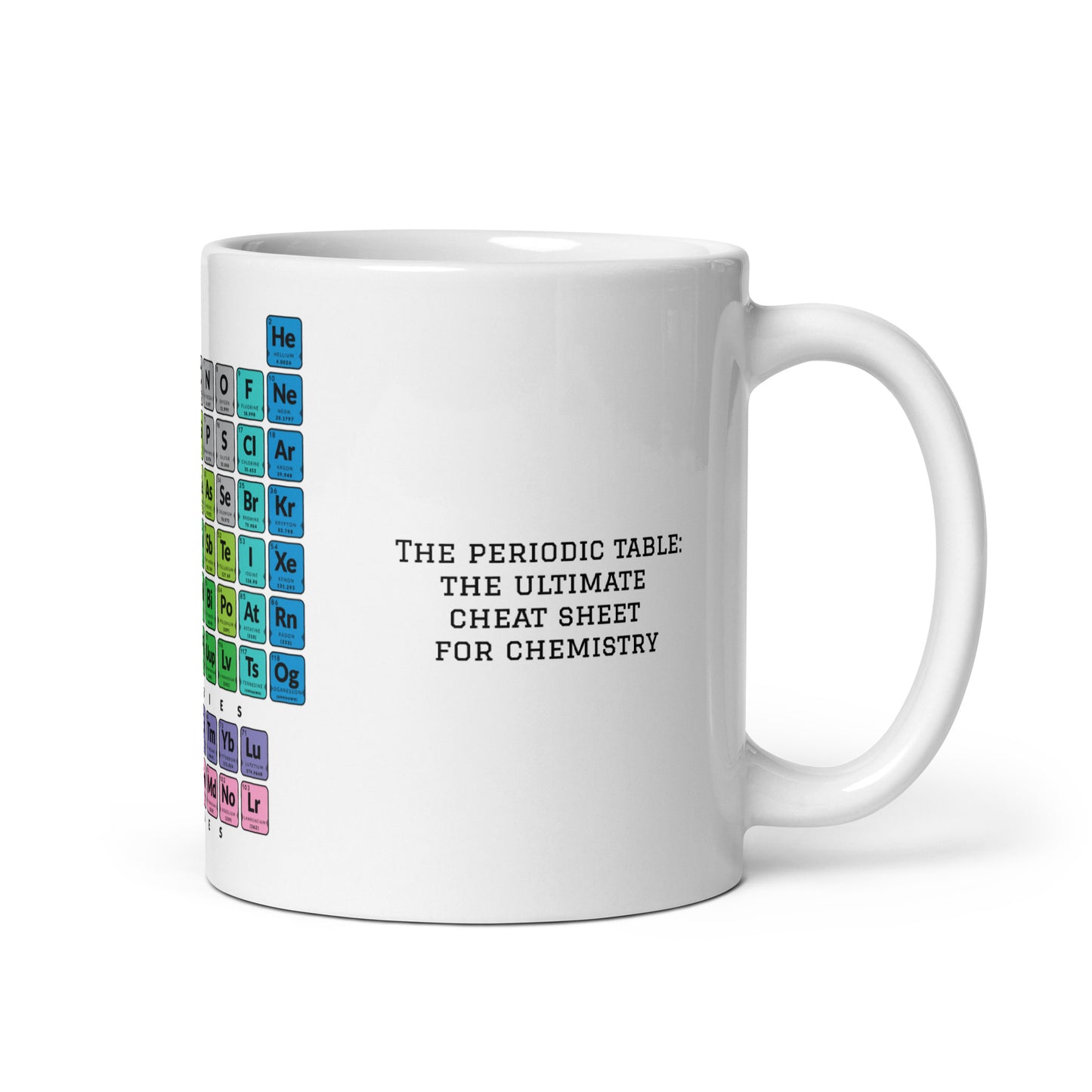 Personalised mug 11 oz with Chemistry Periodic Table Mendeleev 