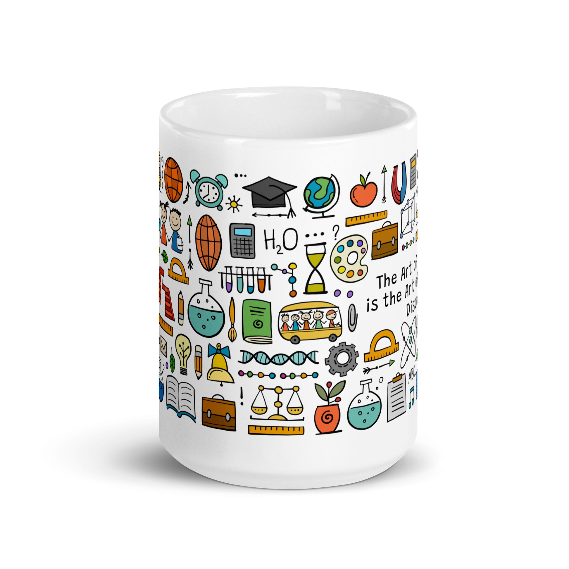 Personalized Ceramic Mug with Funny School Print kudrylab