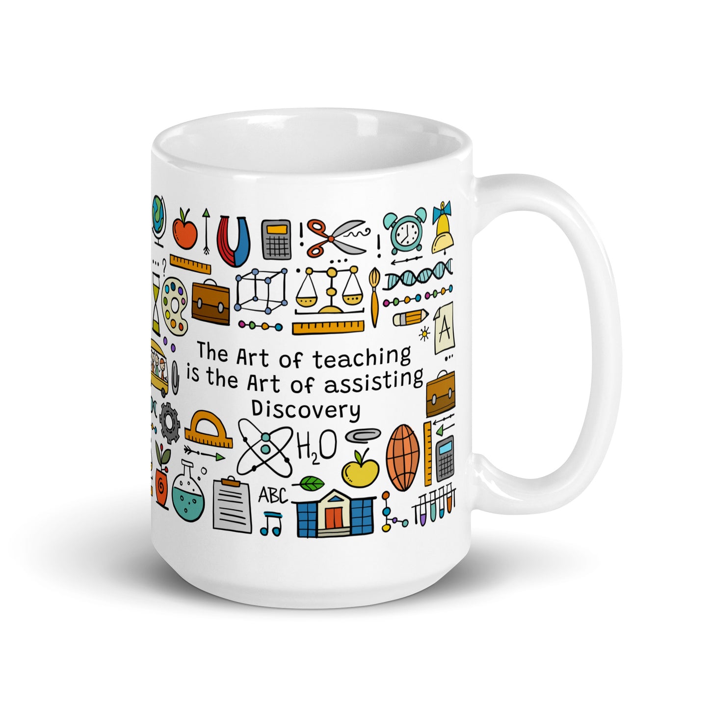 Personalized Ceramic Mug 15oz with full print School thematic